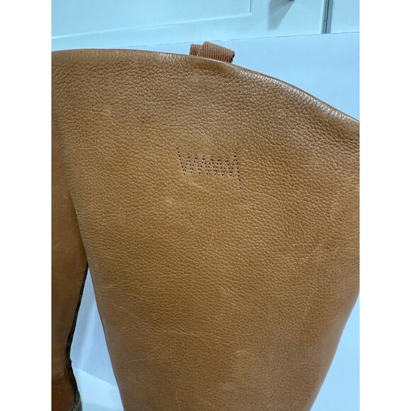 Franco Sarto Meyer Leather Knee High Boots Wide Calf Riding Minimalist Classic - Picture 11 of 14